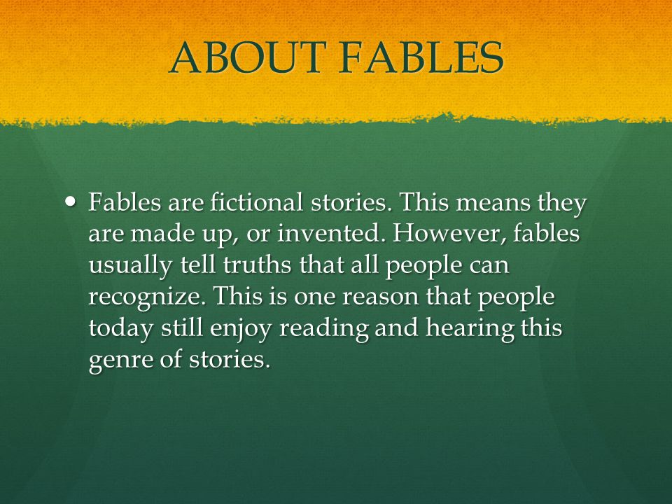 ABOUT FABLES