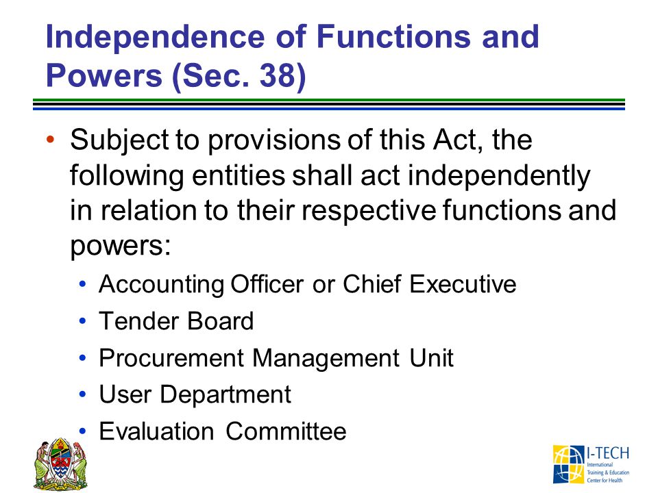 Independence of Functions and Powers (Sec. 38)