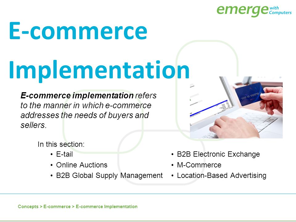 E-commerce Implementation