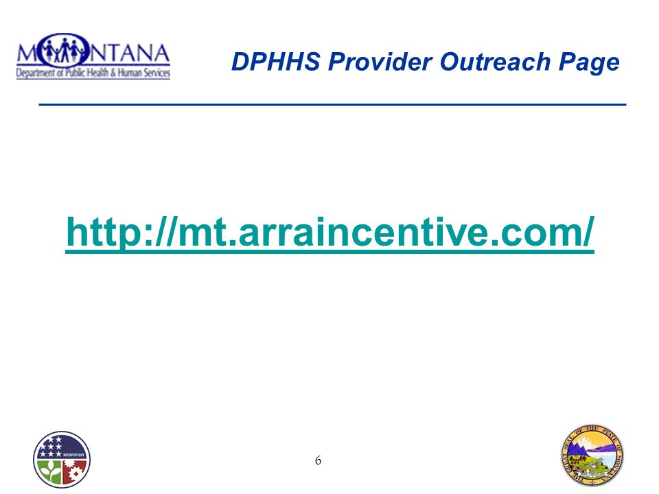 DPHHS Provider Outreach Page