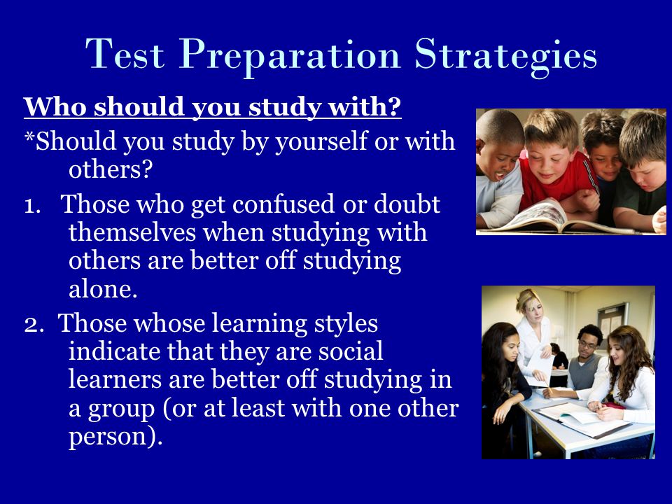 Test Preparation Strategies