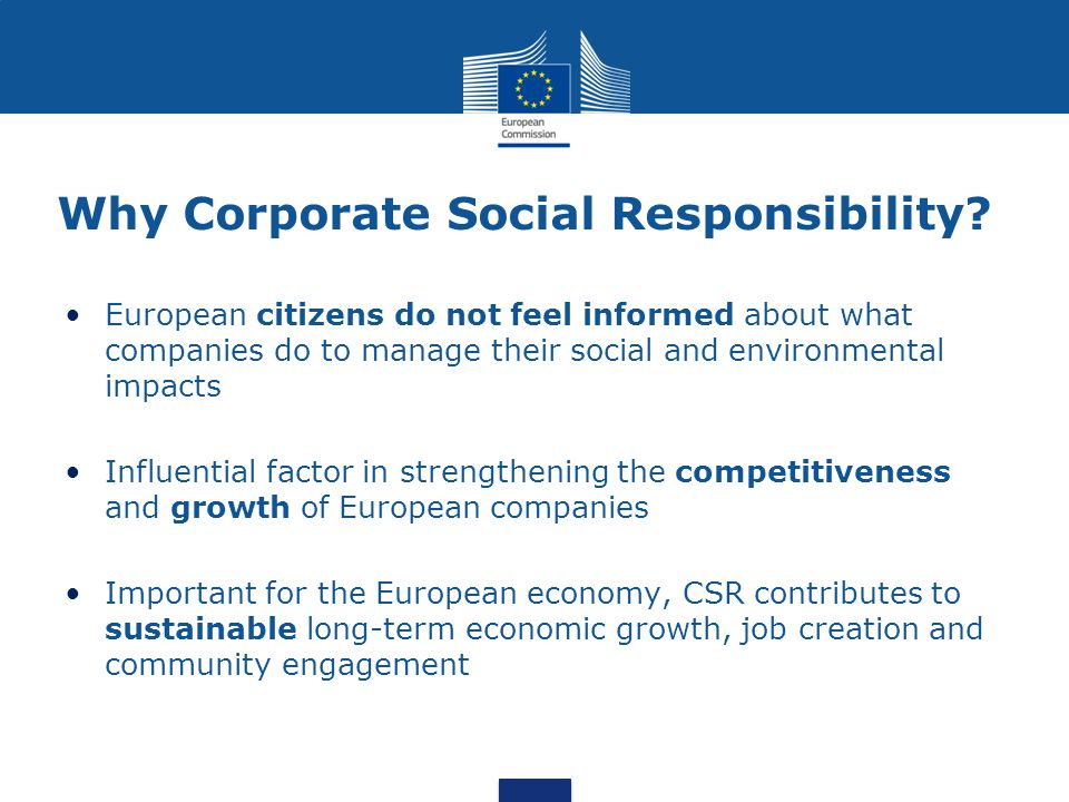 Why Corporate Social Responsibility
