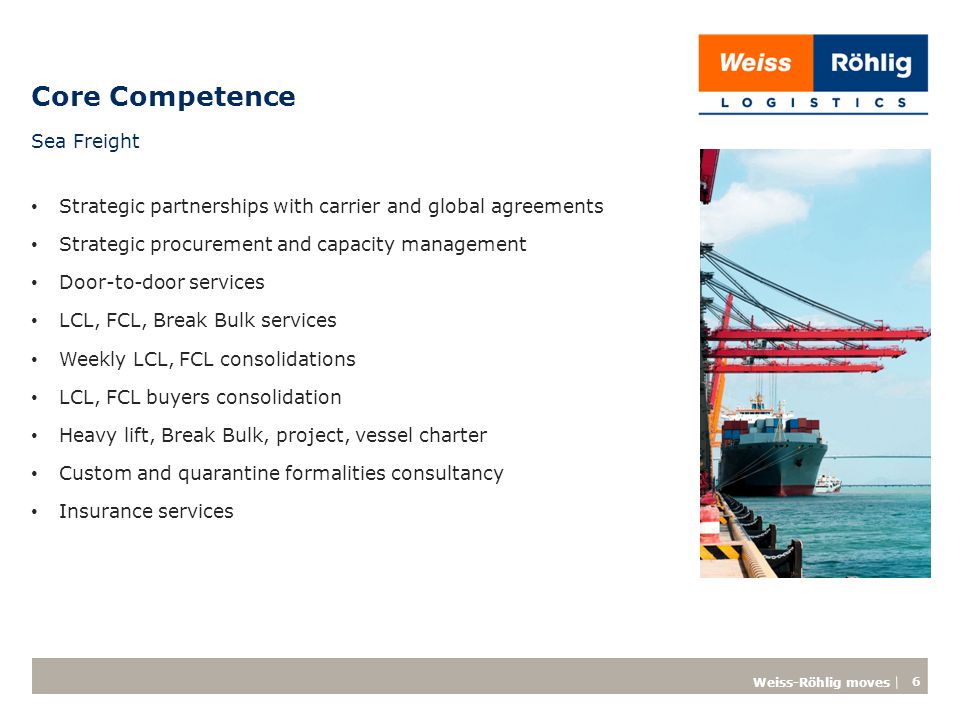 Core Competence Sea Freight