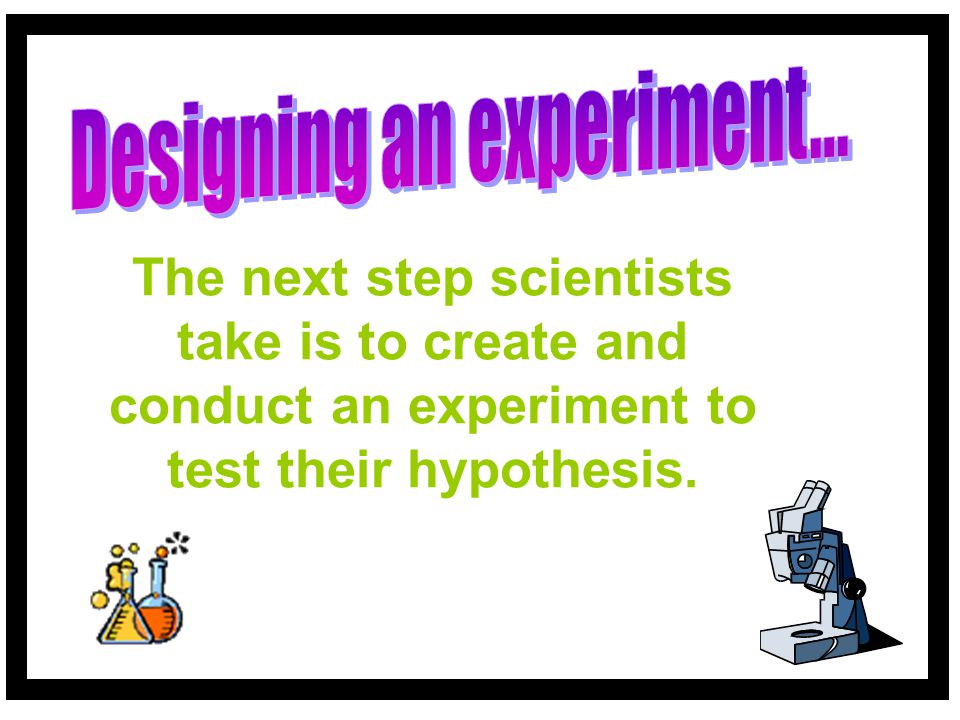 Designing an experiment...