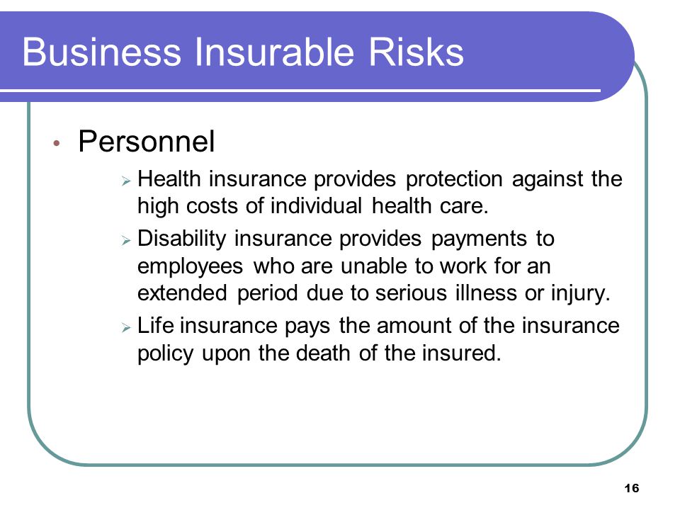 Business Insurable Risks