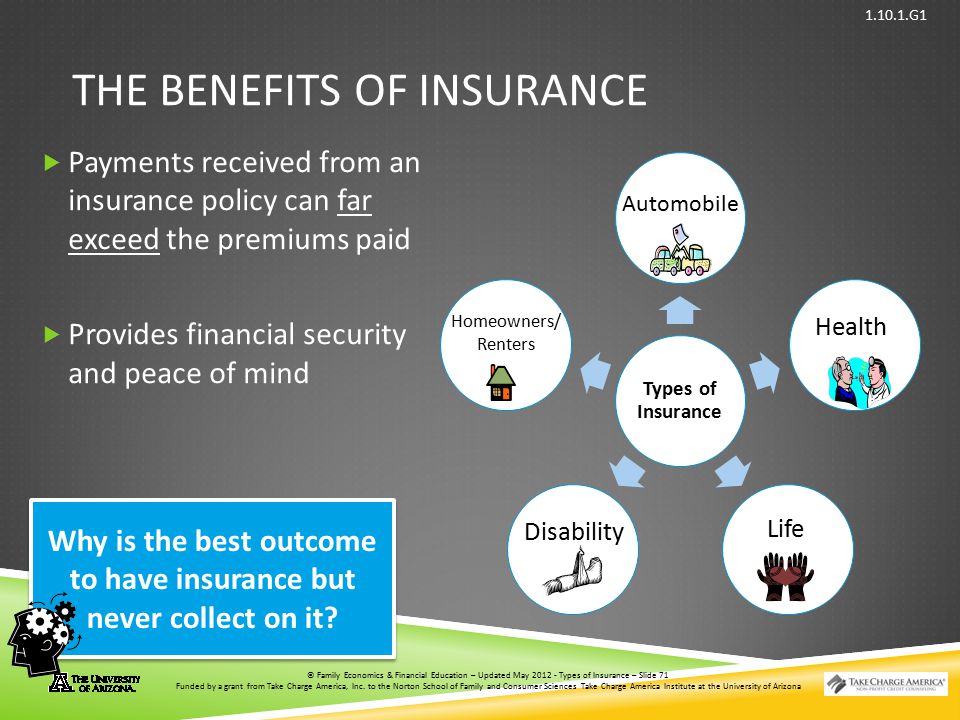 The benefits of Insurance