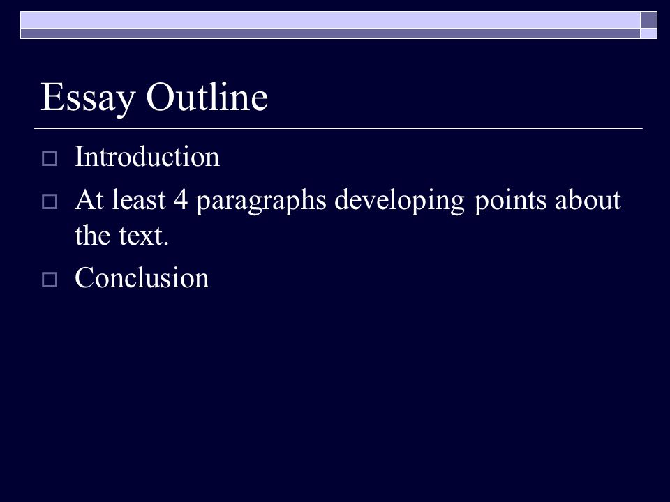 Essay Outline Introduction