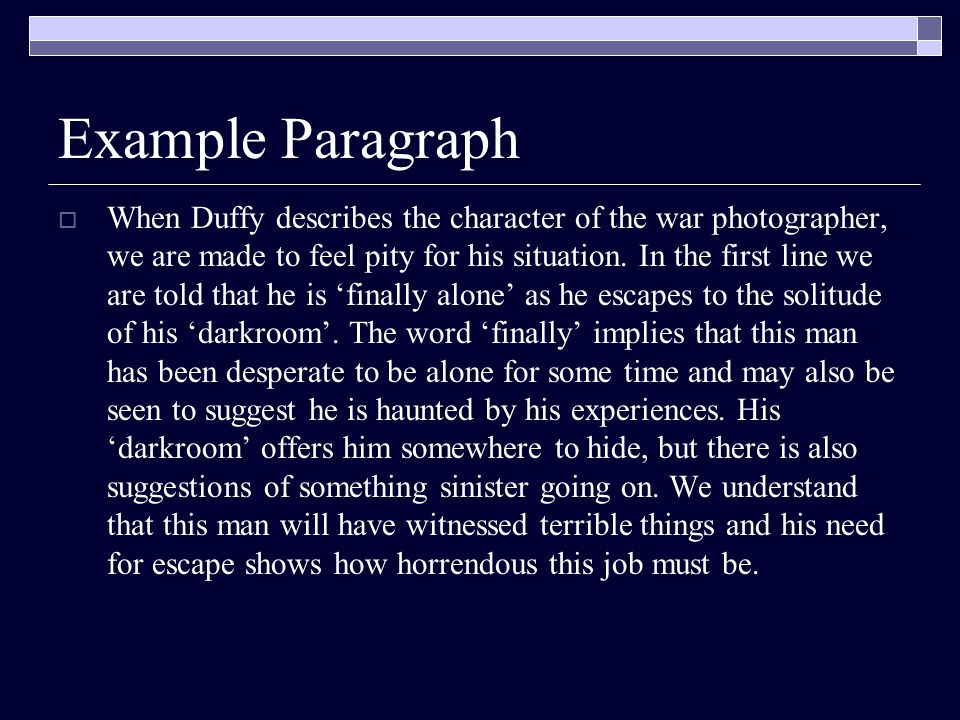 Example Paragraph
