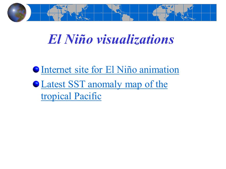 El Niño visualizations