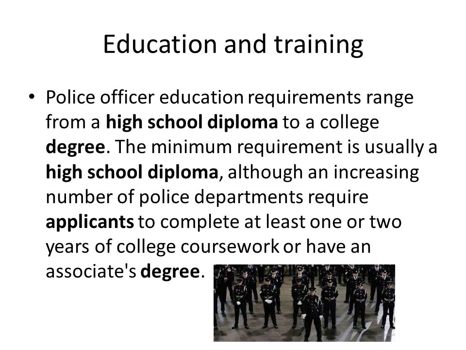 Education and training