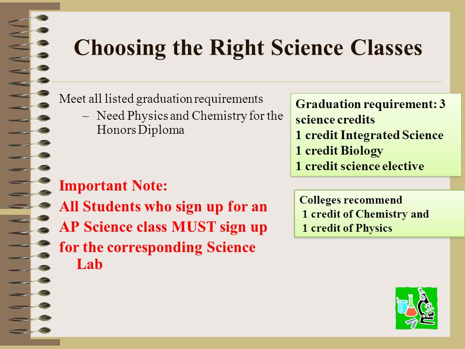 Choosing the Right Science Classes