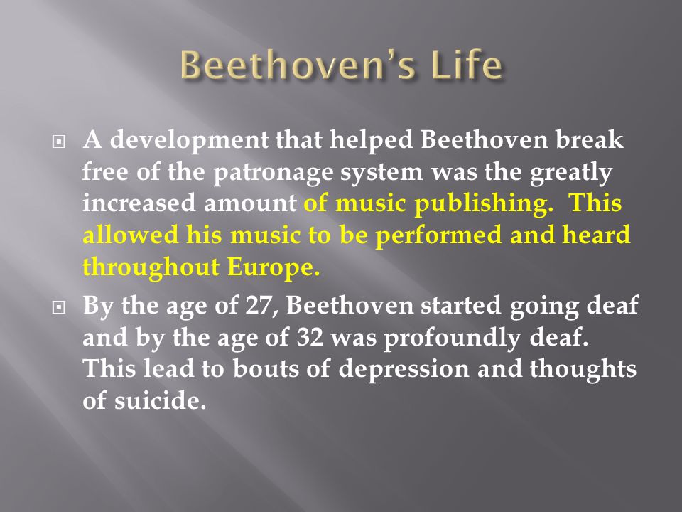 Beethoven’s Life