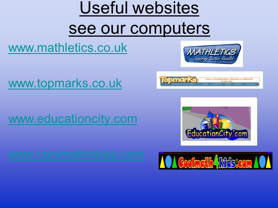 Useful websites see our computers