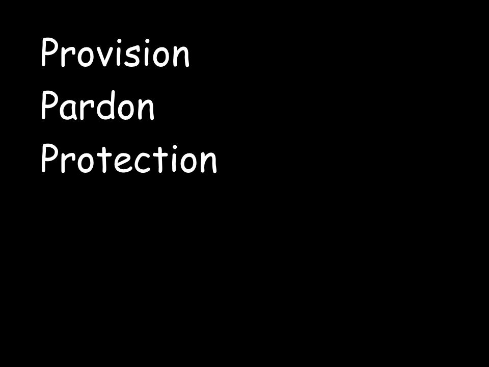 Provision Pardon Protection