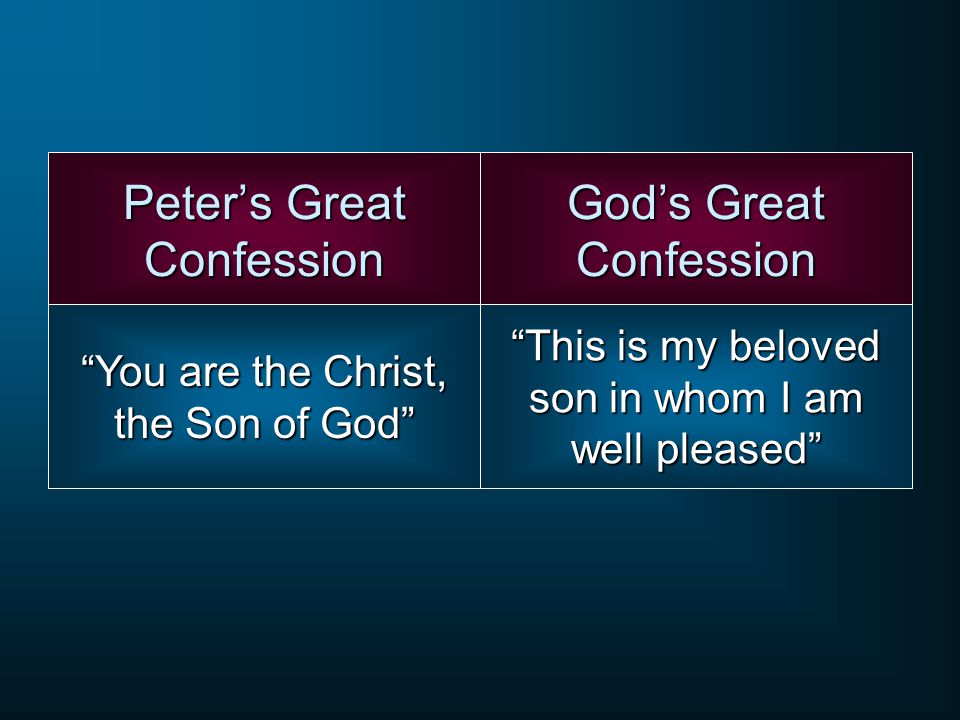 Peter’s Great Confession