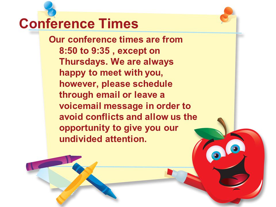 Conference Times