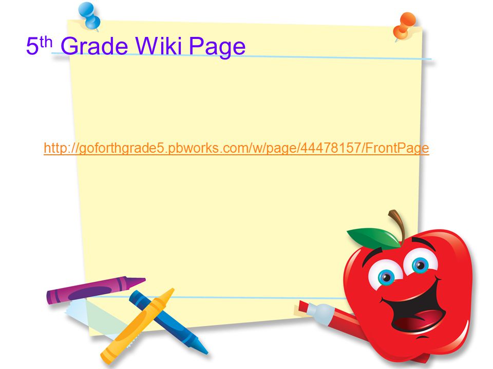 5th Grade Wiki Page