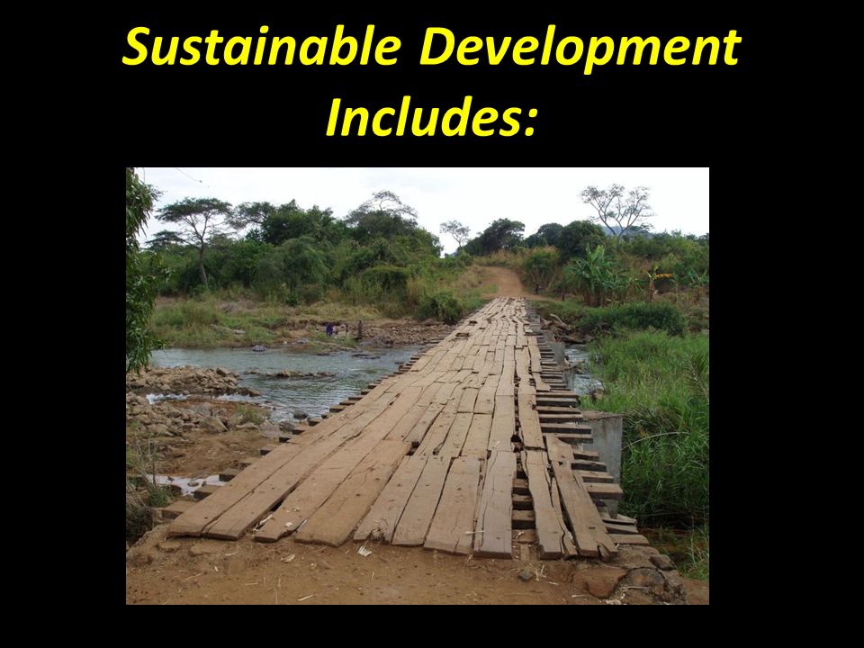 Sustainable Development Includes:
