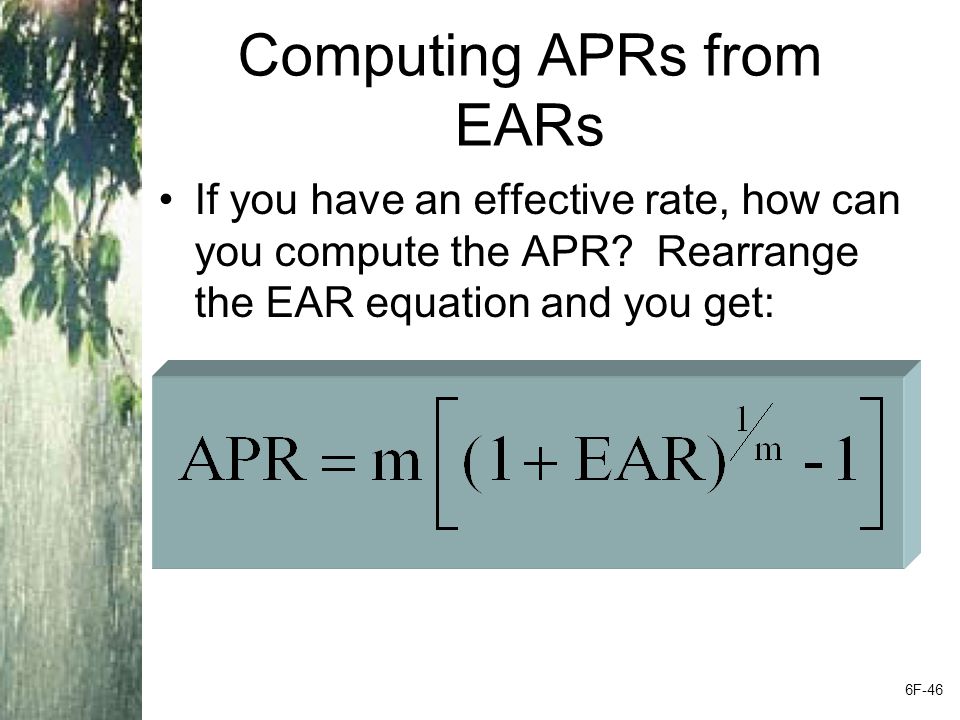 APR - Example