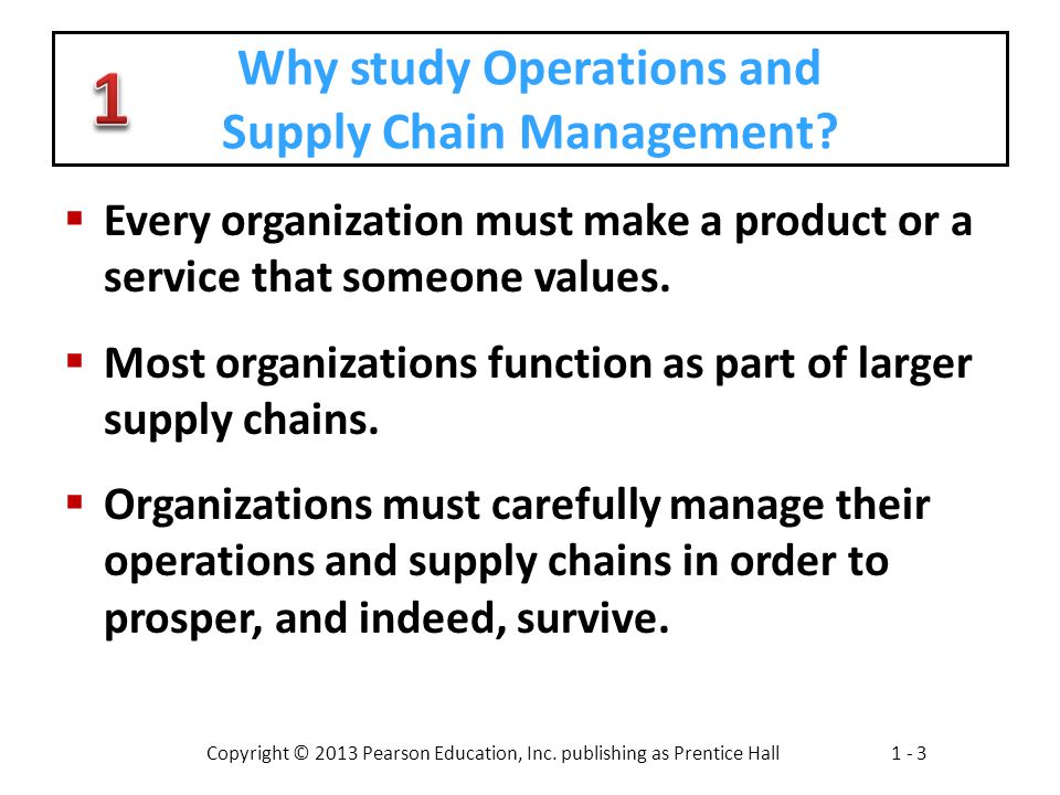 Why study Operations and Supply Chain Management
