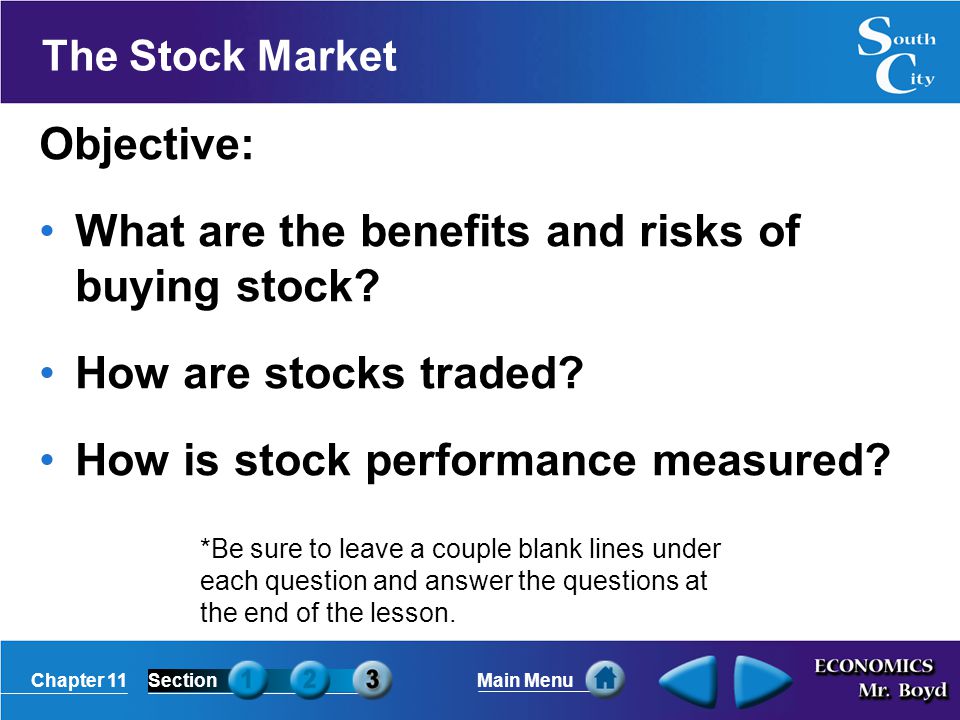 What are the benefits and risks of buying stock