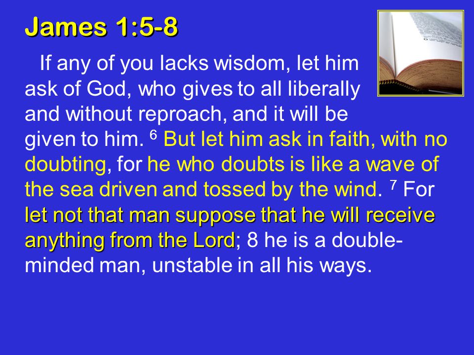 James 1:5-8