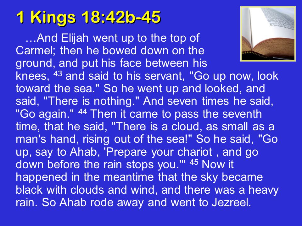 1 Kings 18:42b-45