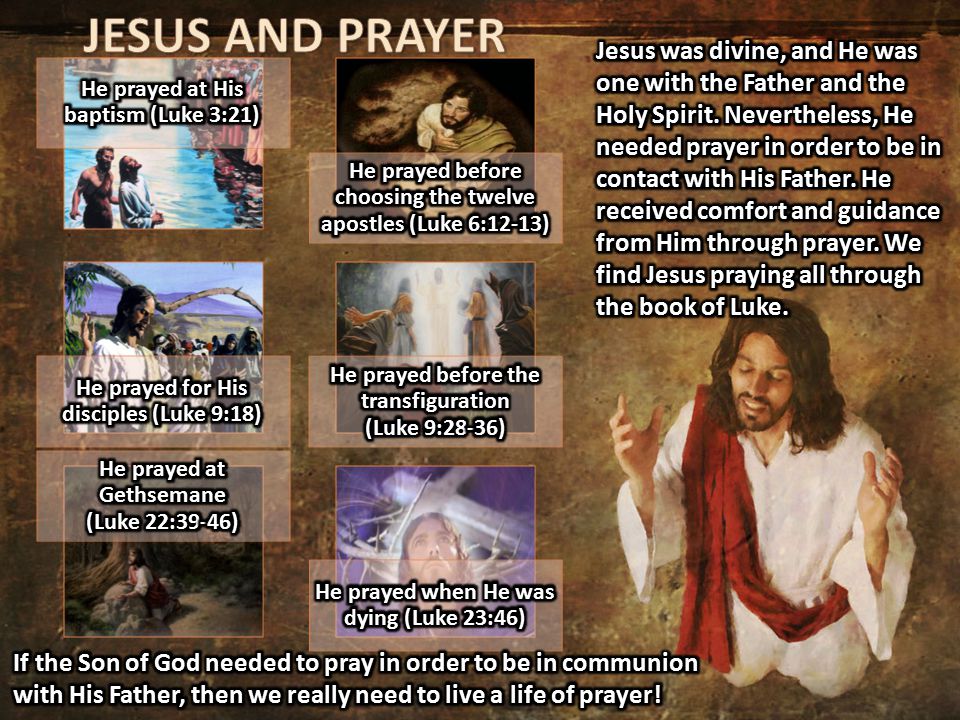 JESUS AND PRAYER