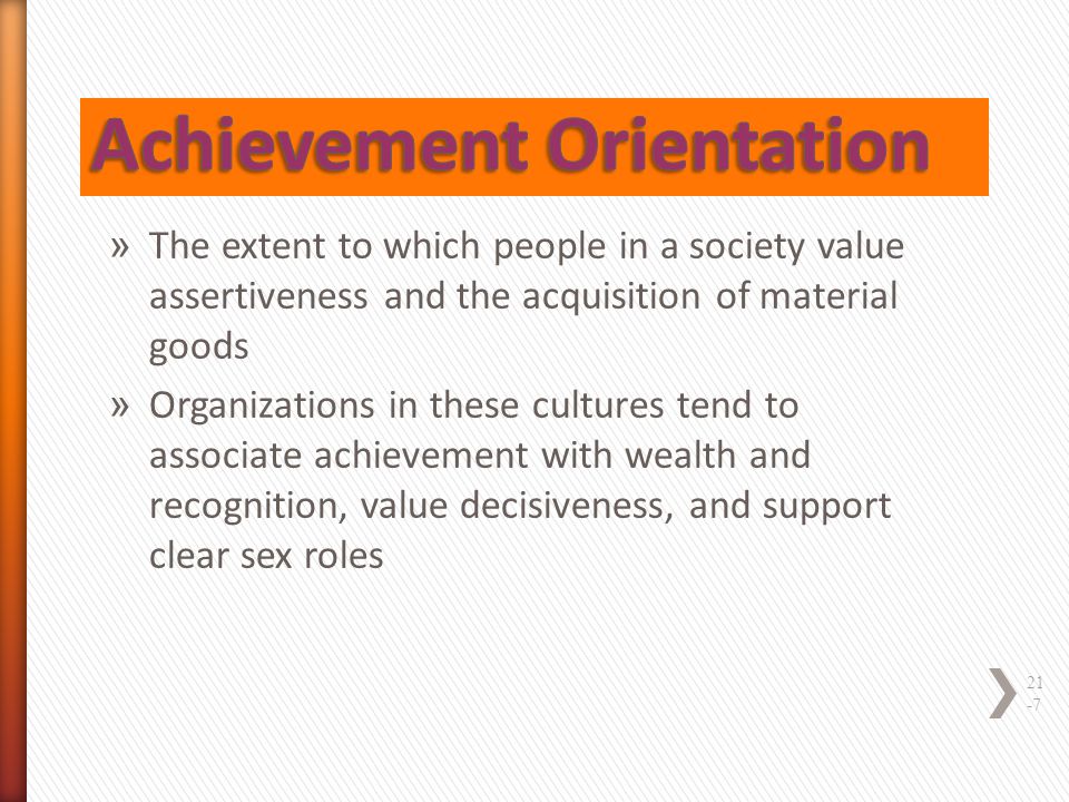 Achievement Orientation