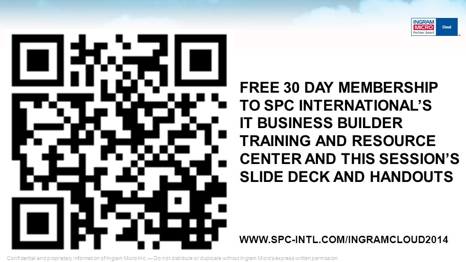 TO SPC INTERNATIONAL’S IT BUSINESS BUILDER TRAINING AND RESOURCE