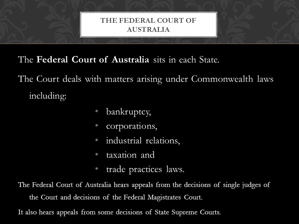 The Federal Court of Australia