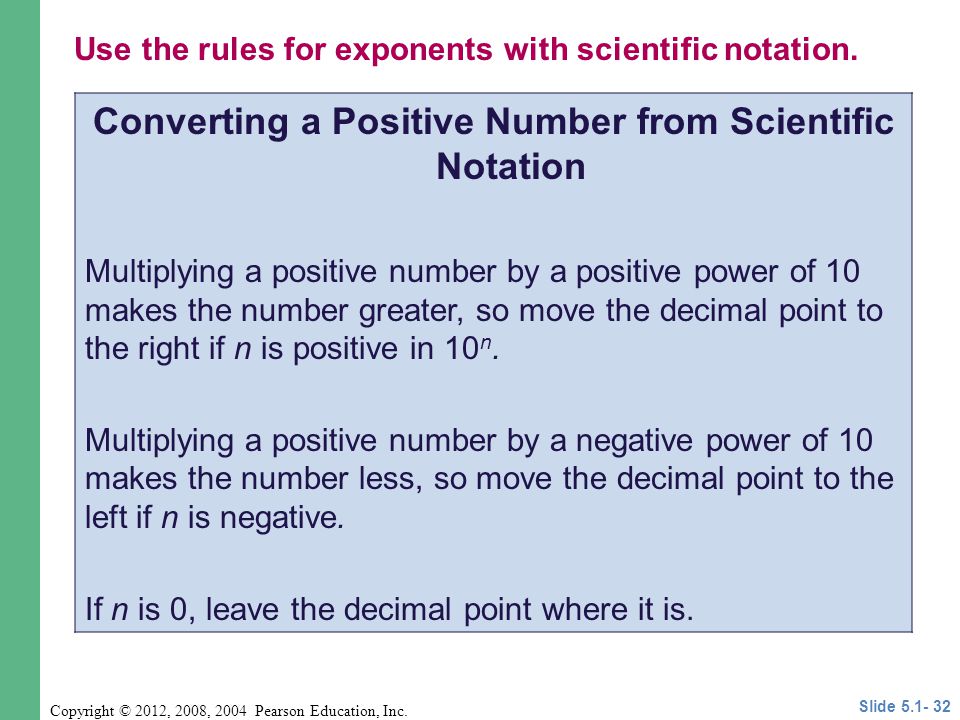 Converting a Positive Number from Scientific Notation
