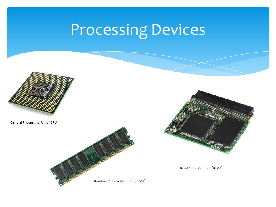 Processing Devices Central Processing Unit (CPU)