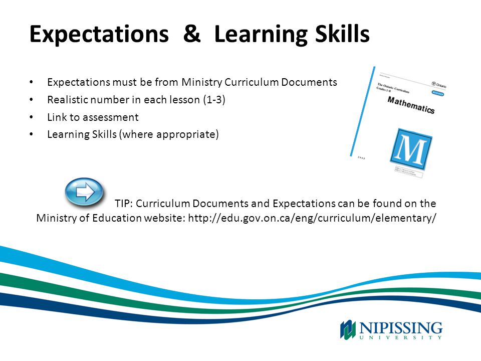 Expectations & Learning Skills