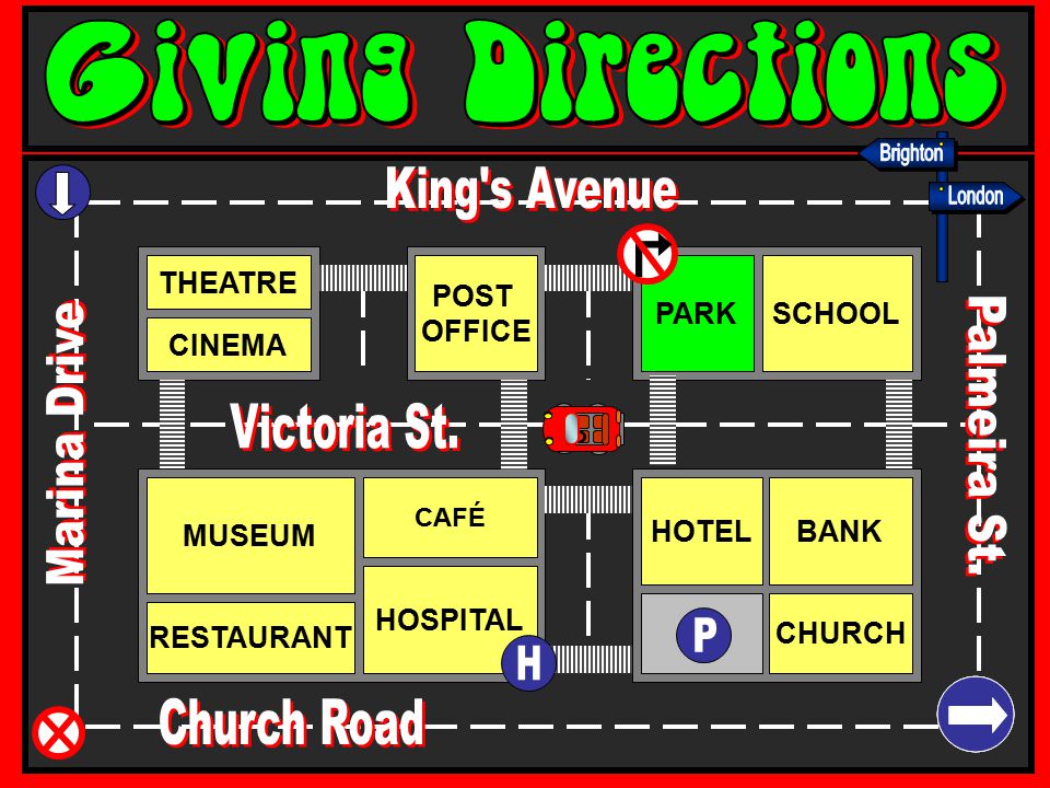 Brighton King s Avenue London Palmeira St. Marina Drive Victoria St. P