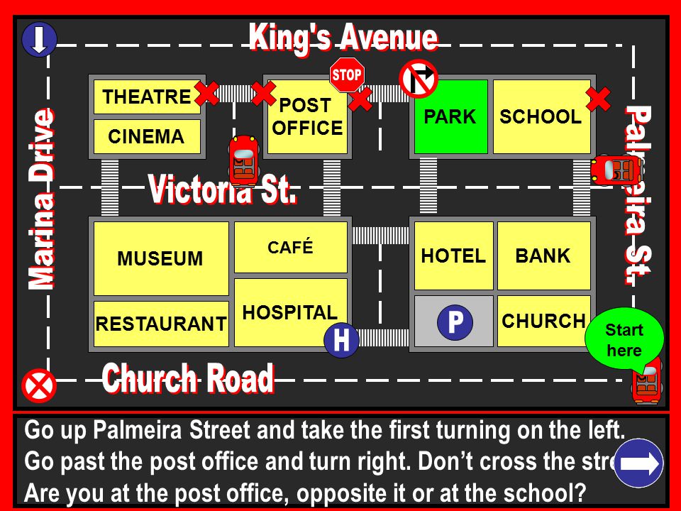 Church Road King s Avenue Palmeira St. Marina Drive P Victoria St. H
