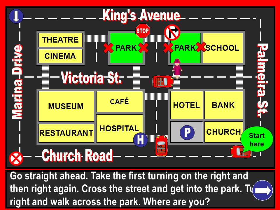 Church Road King s Avenue Palmeira St. Marina Drive P Victoria St. H