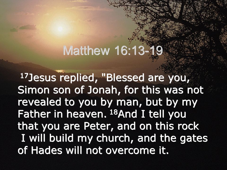 Matthew 16:13-19