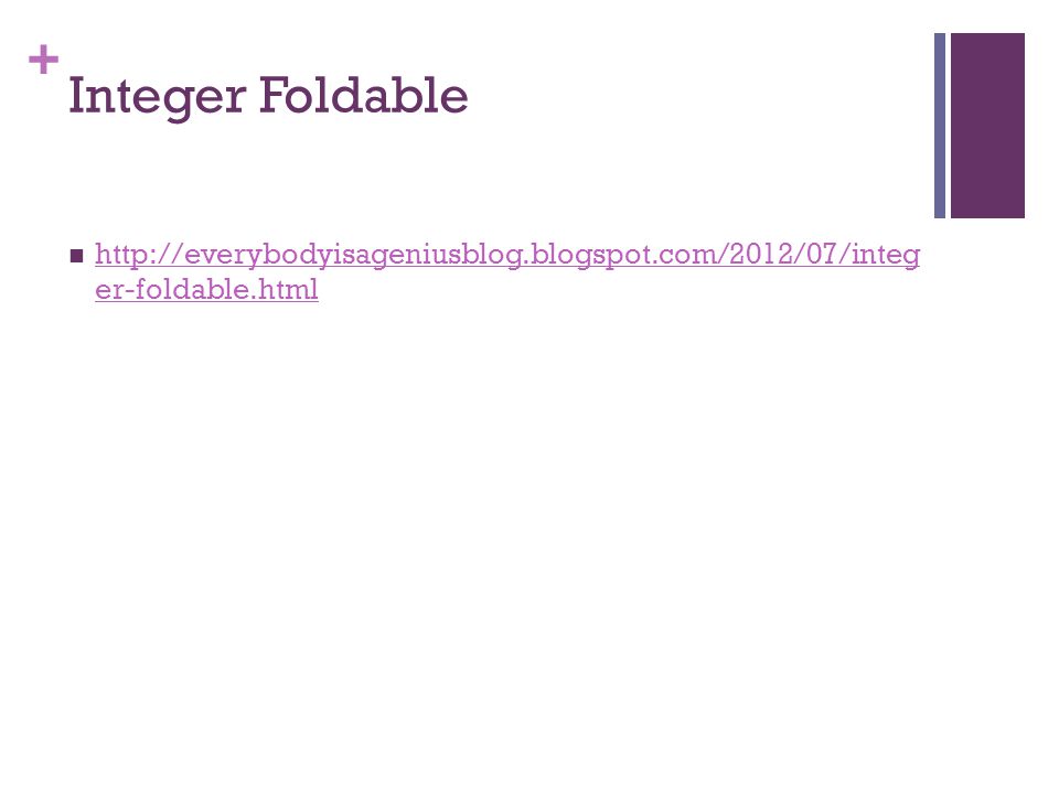 Integer Foldable   er-foldable.html