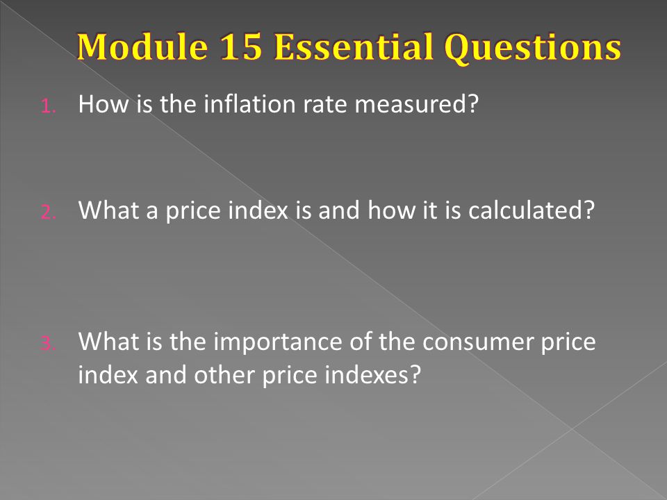 Module 15 Essential Questions