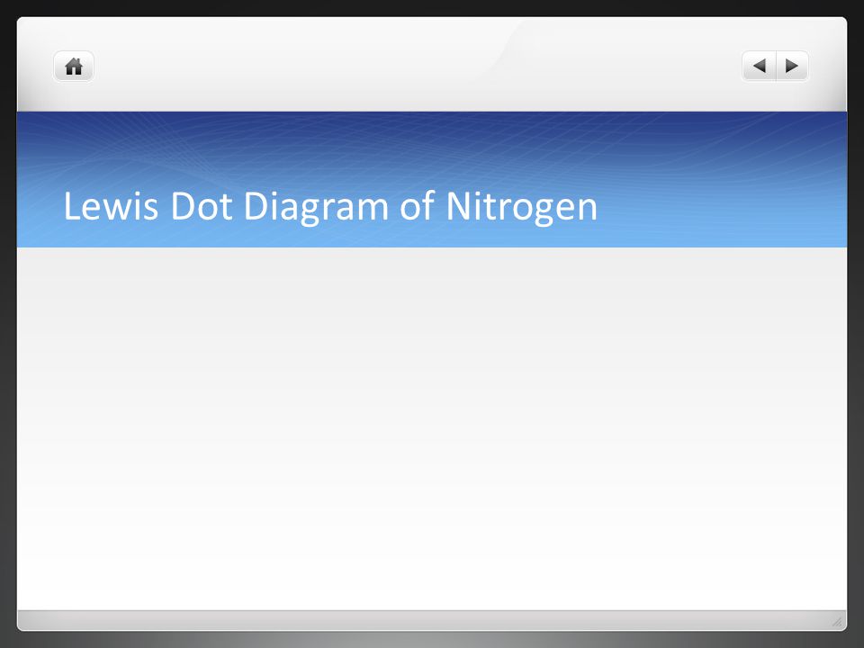 Lewis Dot Diagram of Nitrogen