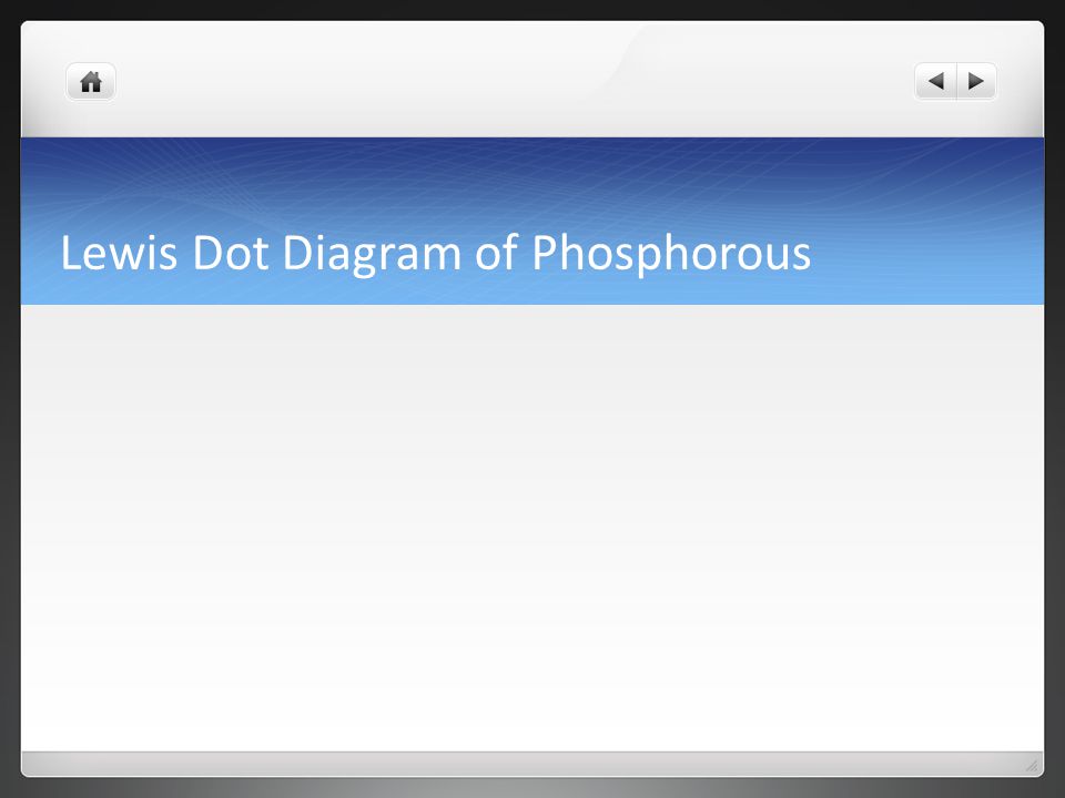Lewis Dot Diagram of Phosphorous