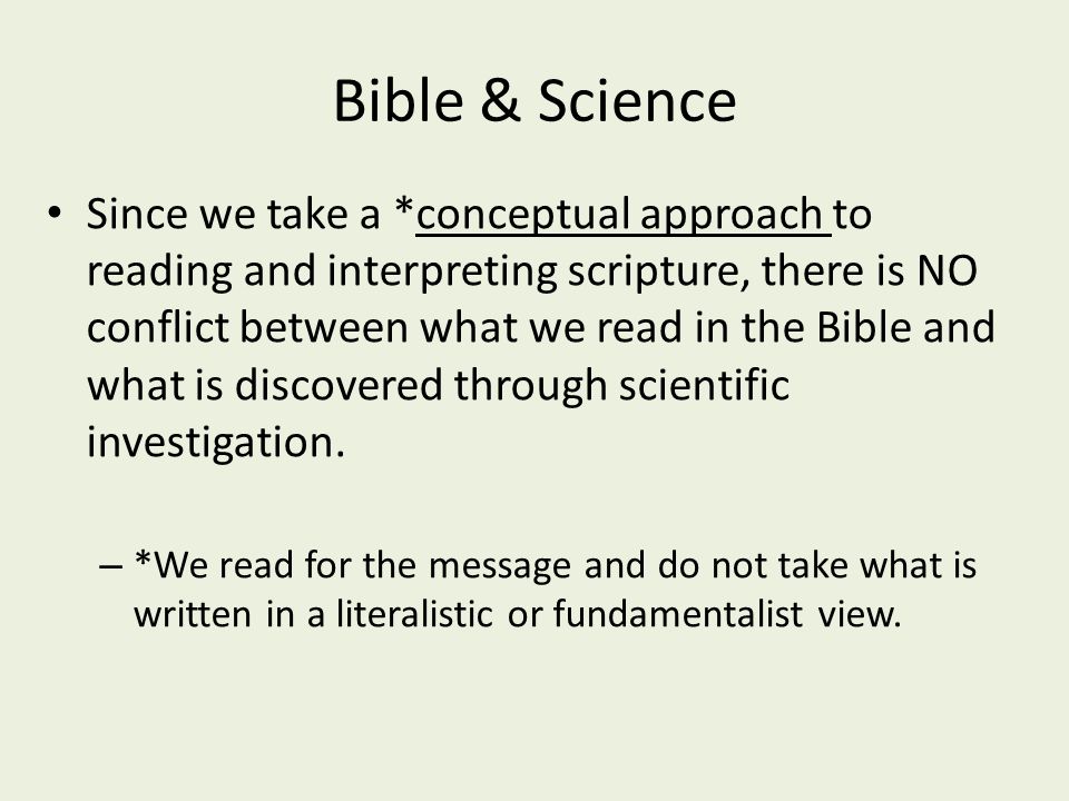 Bible & Science
