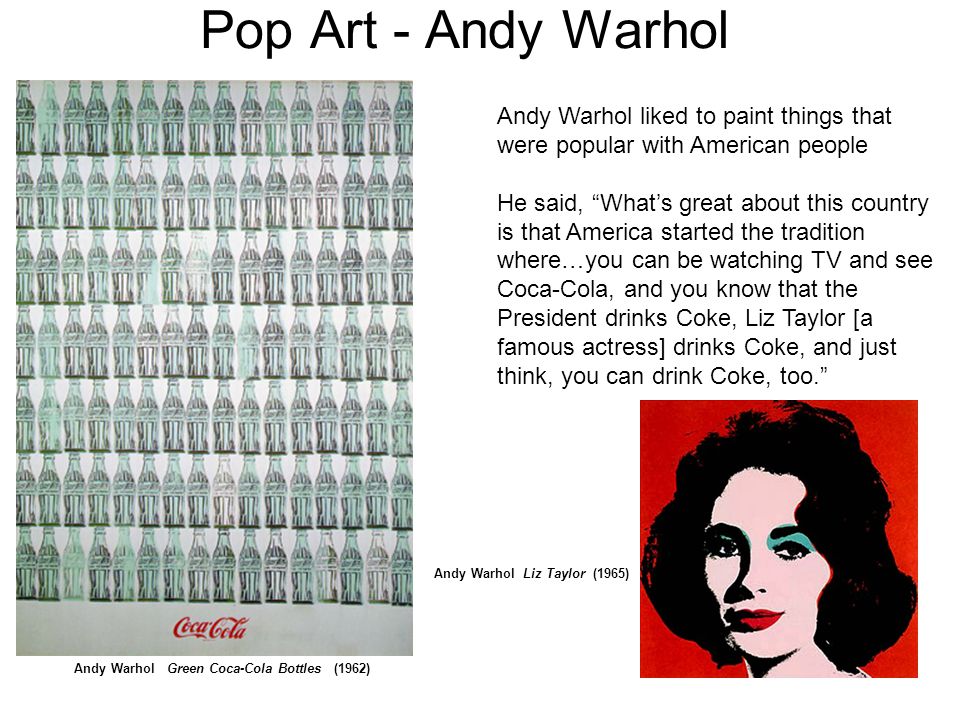 Andy Warhol Green Coca-Cola Bottles (1962)
