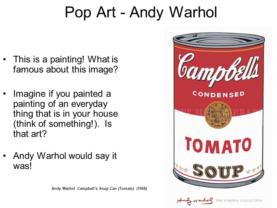 Andy Warhol Campbell’s Soup Can (Tomato) (1968)