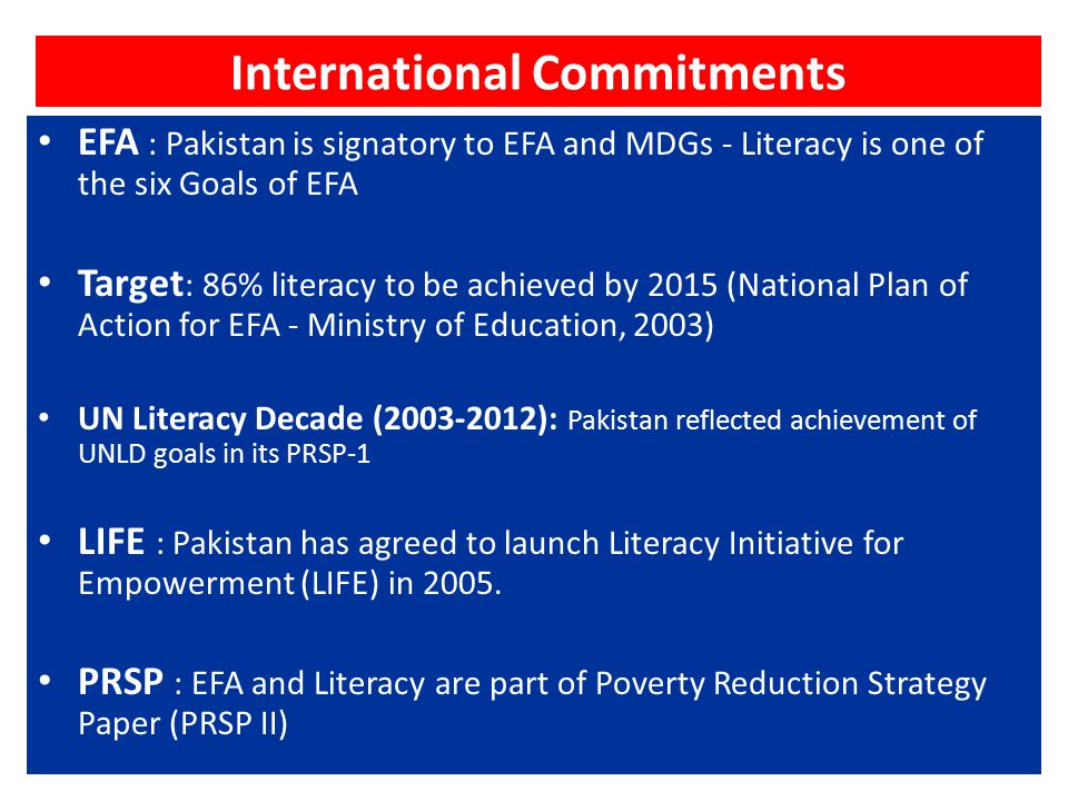 International Commitments