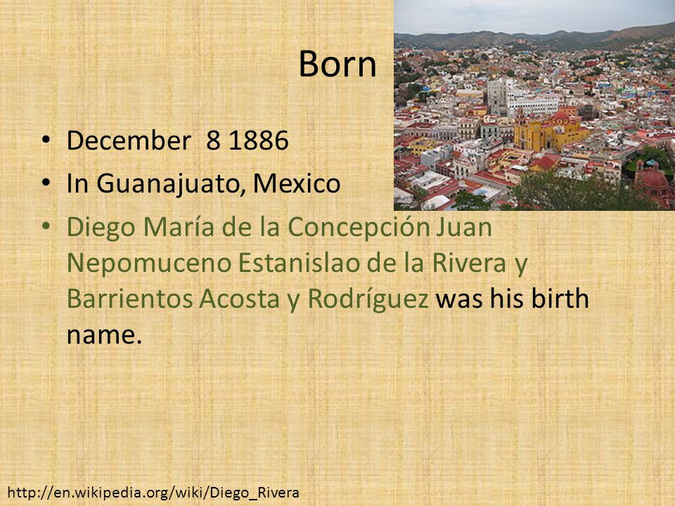 Born December In Guanajuato, Mexico