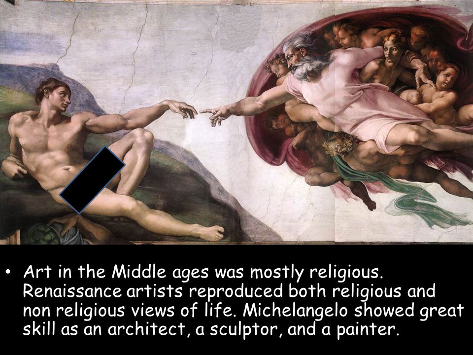 Art in the Middle ages was mostly religious