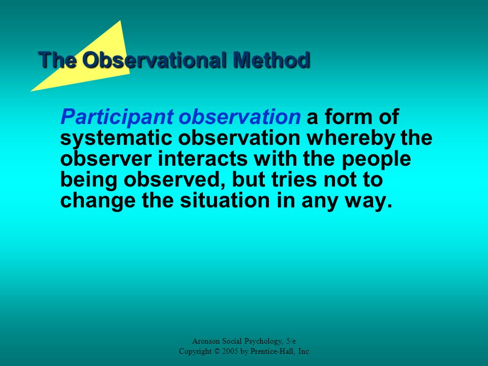 The Observational Method