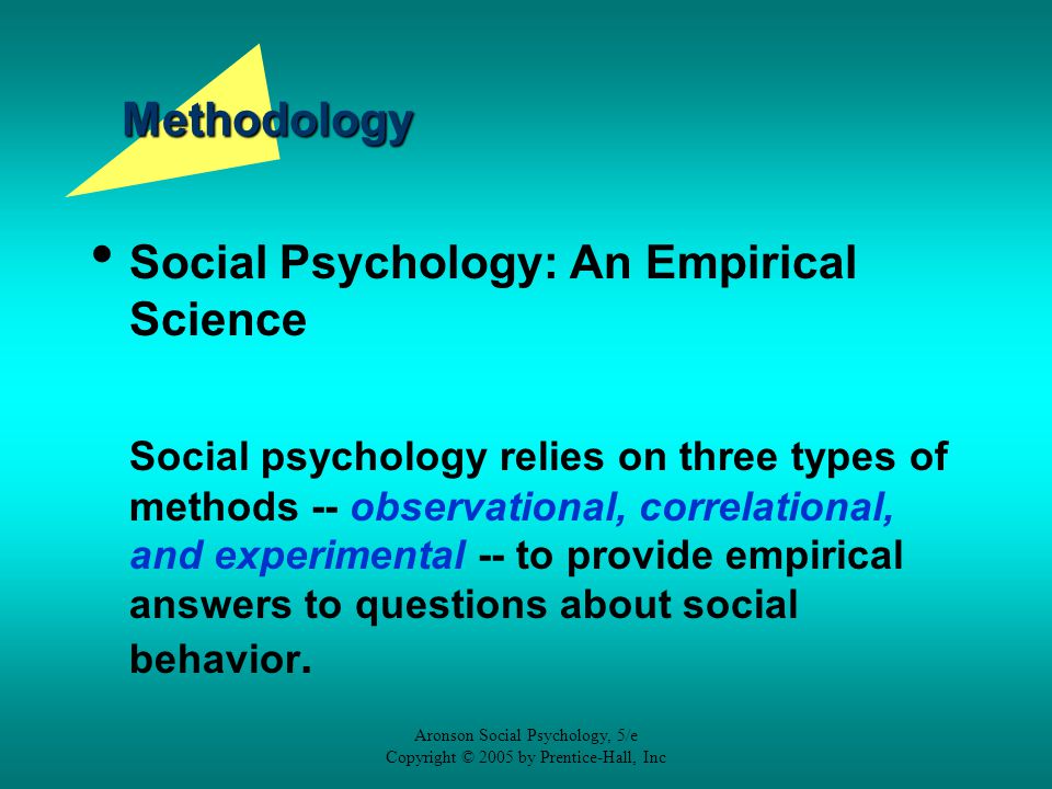 Social Psychology: An Empirical Science